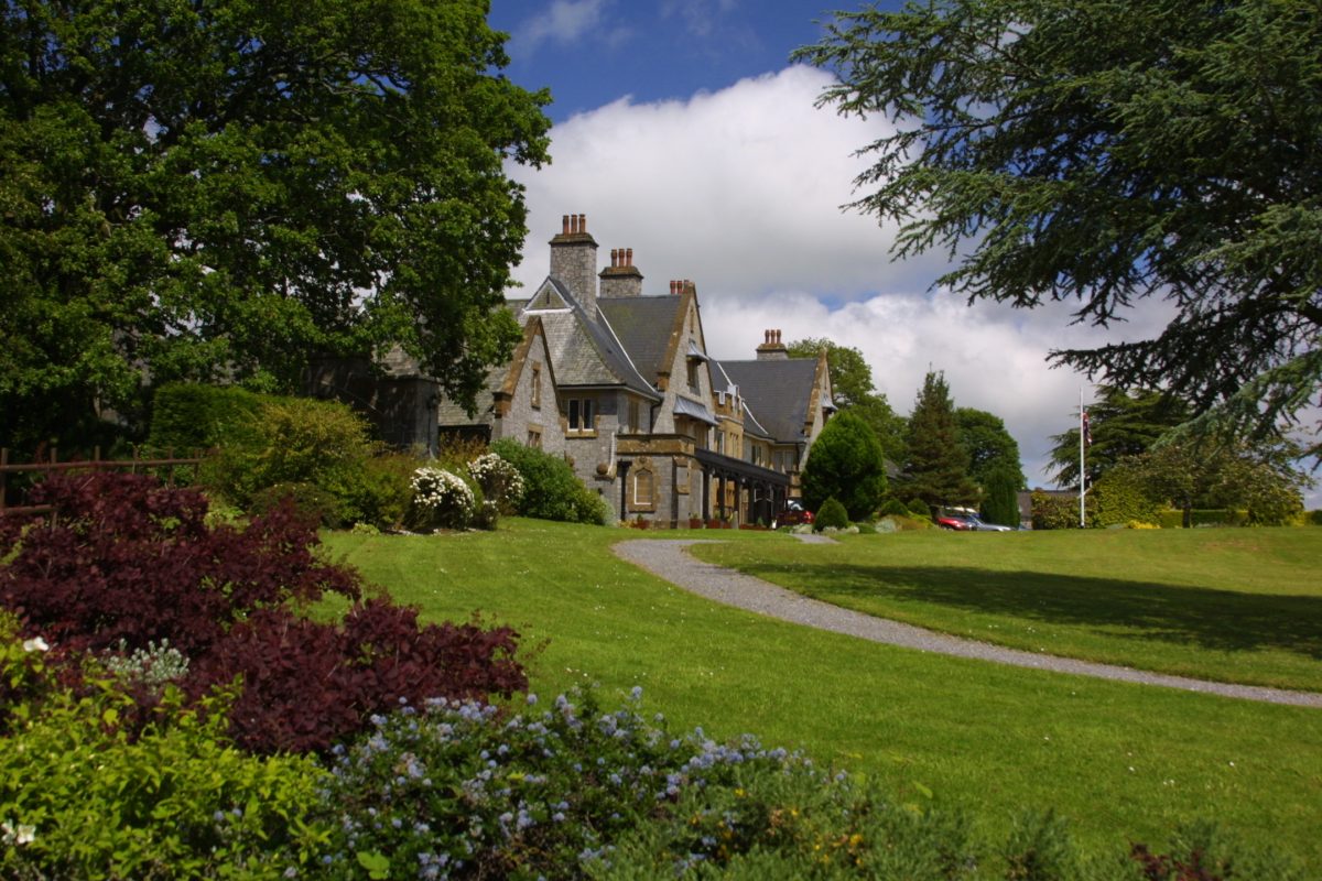 Harcombe House and trees